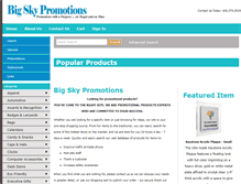 Tablet Screenshot of bigskypromotions.com